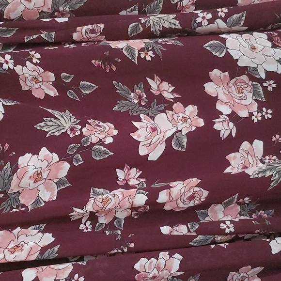 Torrid's Mini Challis Cold Shoulder Trapeze Dress - Picture 5 of 16